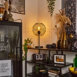 Hofstein Pampanillo Tischleuchte Schwarz, 1-flammig 20 Hofstein Pampanillo Tischleuchte Schwarz, 1-flammig -Günstiges Tischlampen Geschäft pampanillo tischleuchte h3595619 6