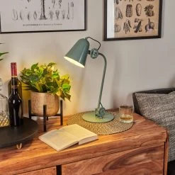 Hofstein Pany Tischleuchte Blau, 1-flammig