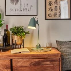 Hofstein Pany Tischleuchte Blau, 1-flammig 18 Hofstein Pany Tischleuchte Blau, 1-flammig -Günstiges Tischlampen Geschäft pany tischleuchte h3538623 6