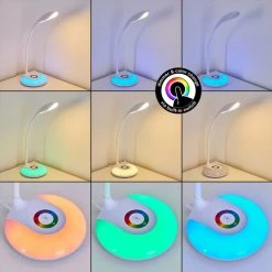 Hofstein Paphos Tischleuchte LED Weiß, 1-flammig, Farbwechsler -Günstiges Tischlampen Geschäft paphos tischleuchte h3326404 3