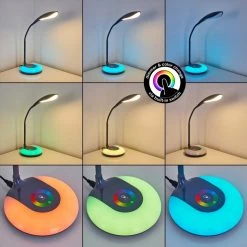 Hofstein Paphos Tischleuchte LED Schwarz, 1-flammig, Farbwechsler -Günstiges Tischlampen Geschäft paphos tischleuchte h3326428 3