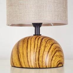 Hofstein Passila Tischleuchte Holzoptik, 1-flammig -Günstiges Tischlampen Geschäft passila tischleuchte h3595138 5