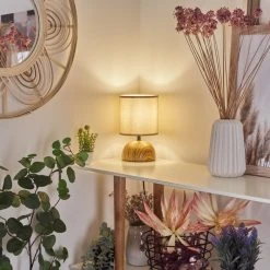 Hofstein Passila Tischleuchte Holzoptik, 1-flammig -Günstiges Tischlampen Geschäft passila tischleuchte h3595138 6