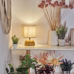 Hofstein Passila Tischleuchte Holzoptik, 1-flammig -Günstiges Tischlampen Geschäft passila tischleuchte h3595138 8