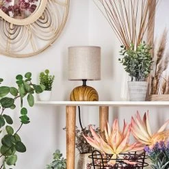 Hofstein Passila Tischleuchte Holzoptik, 1-flammig -Günstiges Tischlampen Geschäft passila tischleuchte h3595138 9