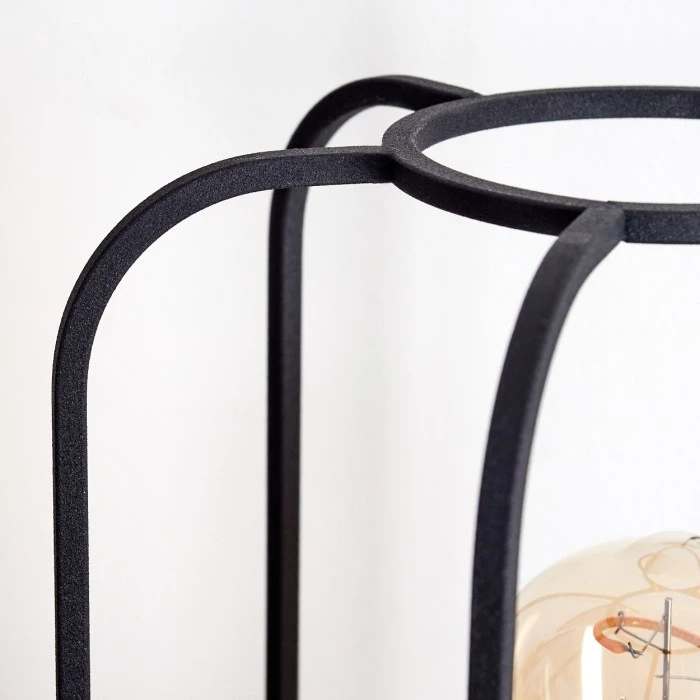 Hofstein Pasteur Tischleuchte Schwarz, Naturfarben, 1-flammig 5 Hofstein Pasteur Tischleuchte Schwarz, Naturfarben, 1-flammig – Bild 3