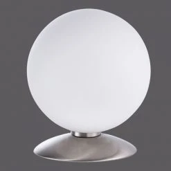 Paul Neuhaus Leuchten Paul Neuhaus BUBBA Tischleuchte LED Edelstahl, 1-flammig