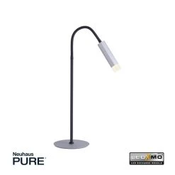 Paul Neuhaus Leuchten Paul Neuhaus PURE-GEMIN Tischleuchte LED Schwarz, Aluminium, 1-flammig -Günstiges Tischlampen Geschäft paul neuhaus pure gemin tischleuchte 4038 95 3