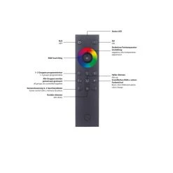 Paul Neuhaus Q-Serie Paul Neuhaus Q-HANNES Tischleuchte LED Silber, 1-flammig, Fernbedienung -Günstiges Tischlampen Geschäft paul neuhaus q hannes tischleuchte 4875 95 7