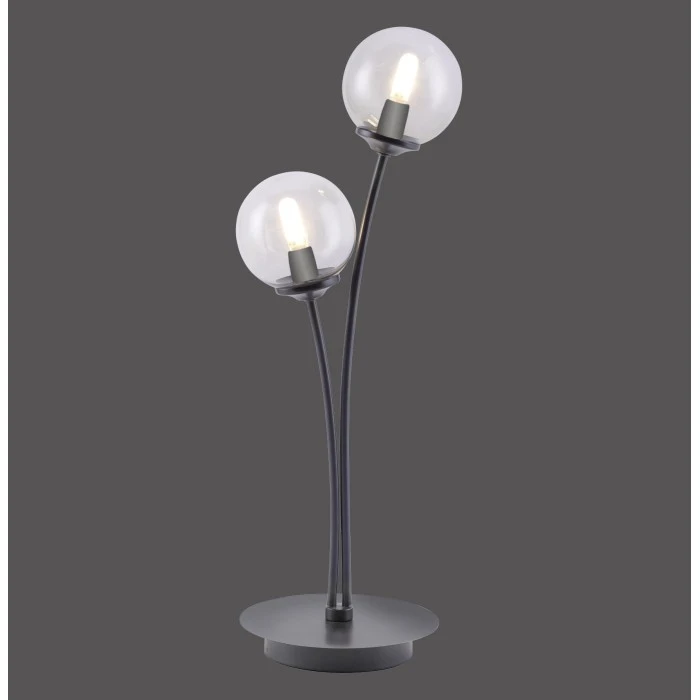 Paul Neuhaus Leuchten Paul Neuhaus WIDOW Tischleuchte LED Nickel-Matt, Schwarz, 2-flammig 4 Paul Neuhaus Leuchten Paul Neuhaus WIDOW Tischleuchte LED Nickel-Matt, Schwarz, 2-flammig – Bild 2