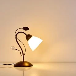 Hofstein Peccia Tischleuchte Rostfarben, 1-flammig -Günstiges Tischlampen Geschäft peccia tischleuchte h3263679 do1 12