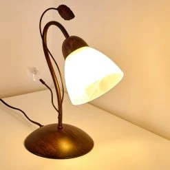 Hofstein Peccia Tischleuchte Rostfarben, 1-flammig -Günstiges Tischlampen Geschäft peccia tischleuchte h3263679 do1 15