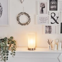 Hofstein Peman Tischleuchte LED Nickel-Matt, 1-flammig -Günstiges Tischlampen Geschäft peman tischleuchte h3562970 10