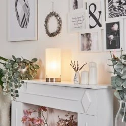 Hofstein Peman Tischleuchte LED Nickel-Matt, 1-flammig -Günstiges Tischlampen Geschäft peman tischleuchte h3562970 6