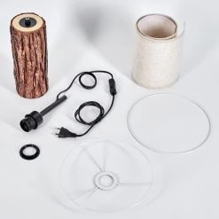 Hofstein Perdigueira Tischleuchte Schwarz, Naturfarben, 1-flammig -Günstiges Tischlampen Geschäft perdigueira tischleuchte h3596715 4