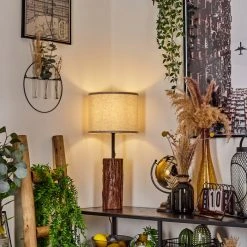 Hofstein Perdigueira Tischleuchte Schwarz, Naturfarben, 1-flammig -Günstiges Tischlampen Geschäft perdigueira tischleuchte h3596715 8