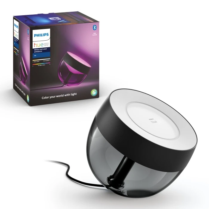 Philips Leuchten Philips Hue Ambiance White & Color Iris Tischleuchte LED Schwarz, Transparent, Klar, 1-flammig, Farbwechsler 4 Philips Leuchten Philips Hue Ambiance White & Color Iris Tischleuchte LED Schwarz, Transparent, Klar, 1-flammig, Farbwechsler – Bild 2