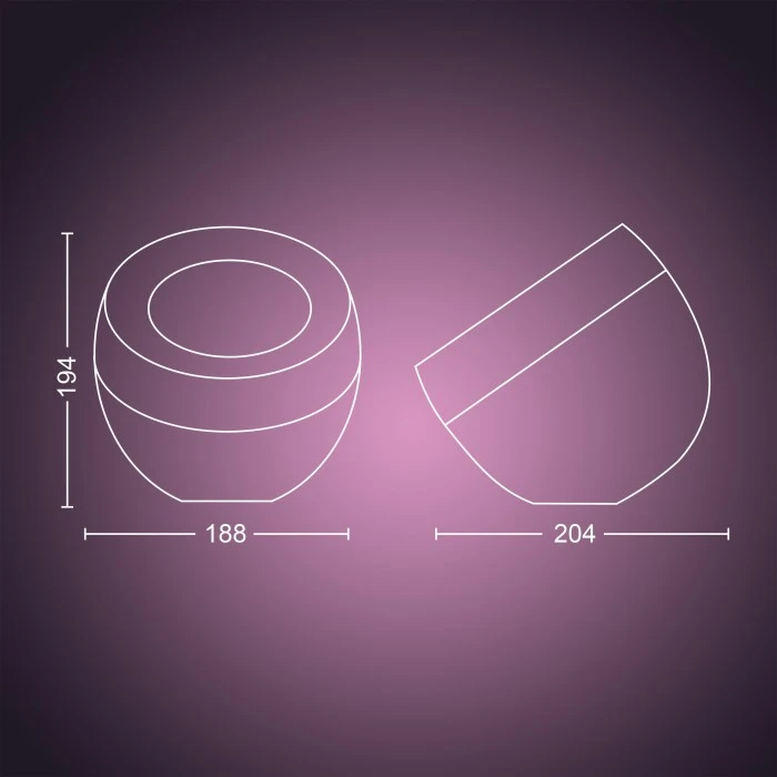 Philips Leuchten Philips Hue Ambiance White & Color Iris Tischleuchte LED Schwarz, Transparent, Klar, 1-flammig, Farbwechsler 13 Philips Leuchten Philips Hue Ambiance White & Color Iris Tischleuchte LED Schwarz, Transparent, Klar, 1-flammig, Farbwechsler – Bild 11