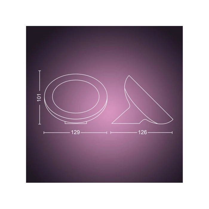 Philips Leuchten Philips HUE Bloom Tischleuchte LED Schwarz, 1-flammig, Farbwechsler 6 Philips Leuchten Philips HUE Bloom Tischleuchte LED Schwarz, 1-flammig, Farbwechsler – Bild 4