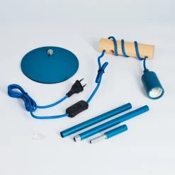 Hofstein Picmy Tischleuchte Blau, Naturfarben, 1-flammig -Günstiges Tischlampen Geschäft picmy tischleuchte h3451236 4