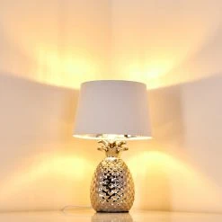 Hofstein Pina Tischleuchte Weiß, 1-flammig -Günstiges Tischlampen Geschäft pina tischleuchte h3282137 do1 2