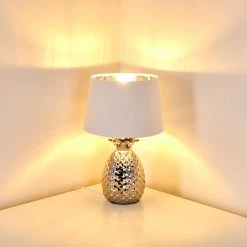 Hofstein Pina Tischleuchte Weiß, 1-flammig -Günstiges Tischlampen Geschäft pina tischleuchte h3282137 do1 3