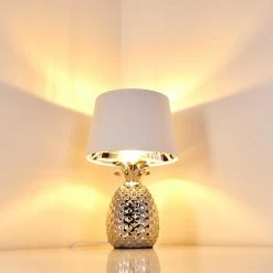 Hofstein Pina Tischleuchte Weiß, 1-flammig -Günstiges Tischlampen Geschäft pina tischleuchte h3282137 do1 7