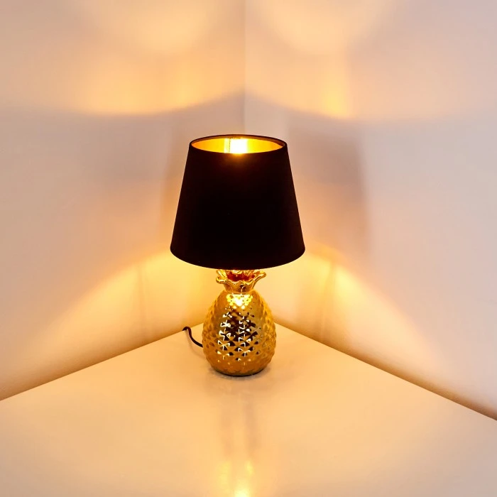 Hofstein Pina Tischleuchte Gold, 1-flammig 5 Hofstein Pina Tischleuchte Gold, 1-flammig – Bild 3