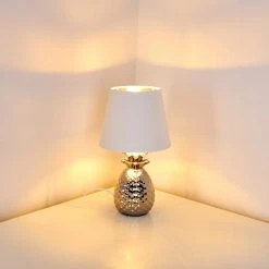 Hofstein Pina Tischleuchte Wei&szlig;, 1-flammig -Günstiges Tischlampen Geschäft pina tischleuchte h3283868 do1 3