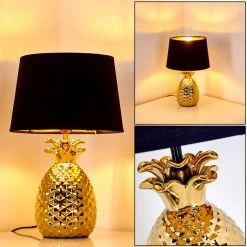 Hofstein Pina Tischleuchte Gold, 1-flammig