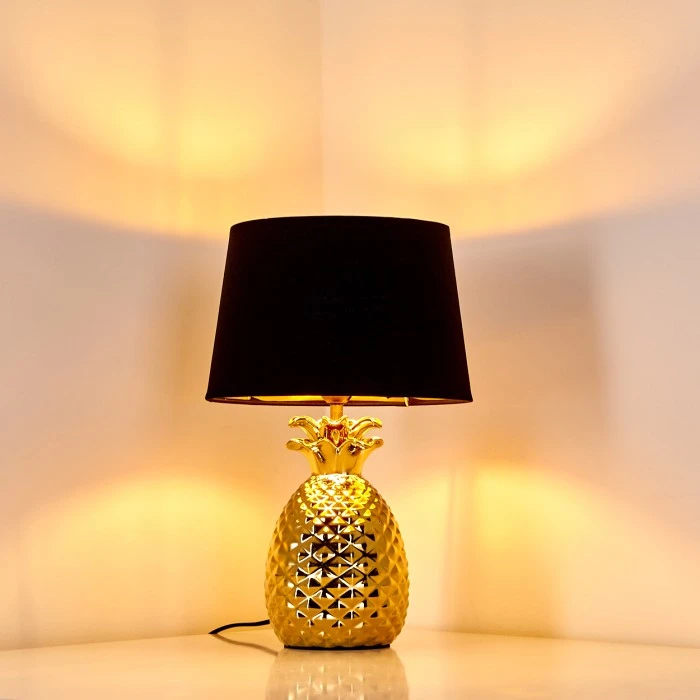 Hofstein Pina Tischleuchte Gold, 1-flammig 5 Hofstein Pina Tischleuchte Gold, 1-flammig – Bild 3