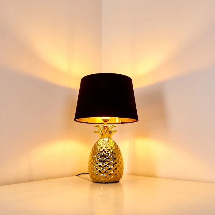 Hofstein Pina Tischleuchte Gold, 1-flammig 10 Hofstein Pina Tischleuchte Gold, 1-flammig – Bild 8