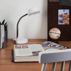 Hofstein Pineda Tischleuchte LED Chrom, Weiß, 1-flammig 15 Hofstein Pineda Tischleuchte LED Chrom, Weiß, 1-flammig -Günstiges Tischlampen Geschäft pineda tischleuchte h3382660 1