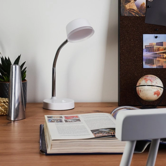 Hofstein Pineda Tischleuchte LED Chrom, Weiß, 1-flammig 13 Hofstein Pineda Tischleuchte LED Chrom, Weiß, 1-flammig – Bild 11