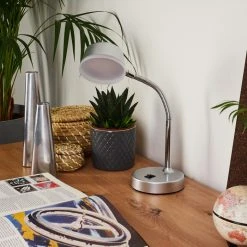 Hofstein Pineda Tischleuchte LED Chrom, 1-flammig 15 Hofstein Pineda Tischleuchte LED Chrom, 1-flammig -Günstiges Tischlampen Geschäft pineda tischleuchte h3383650 1