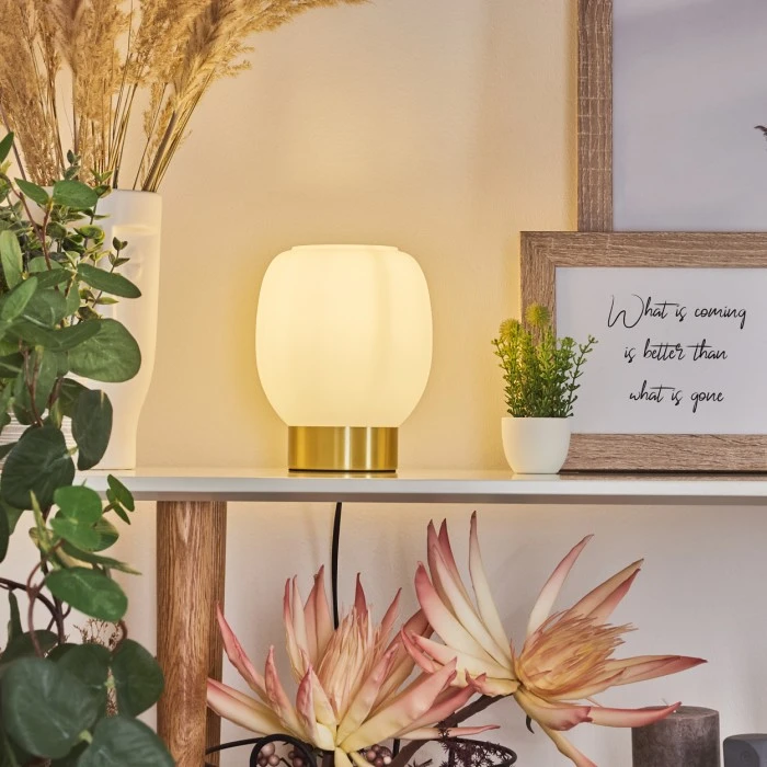 Hofstein Pintacura Tischleuchte Messing, 1-flammig 12 Hofstein Pintacura Tischleuchte Messing, 1-flammig – Bild 10