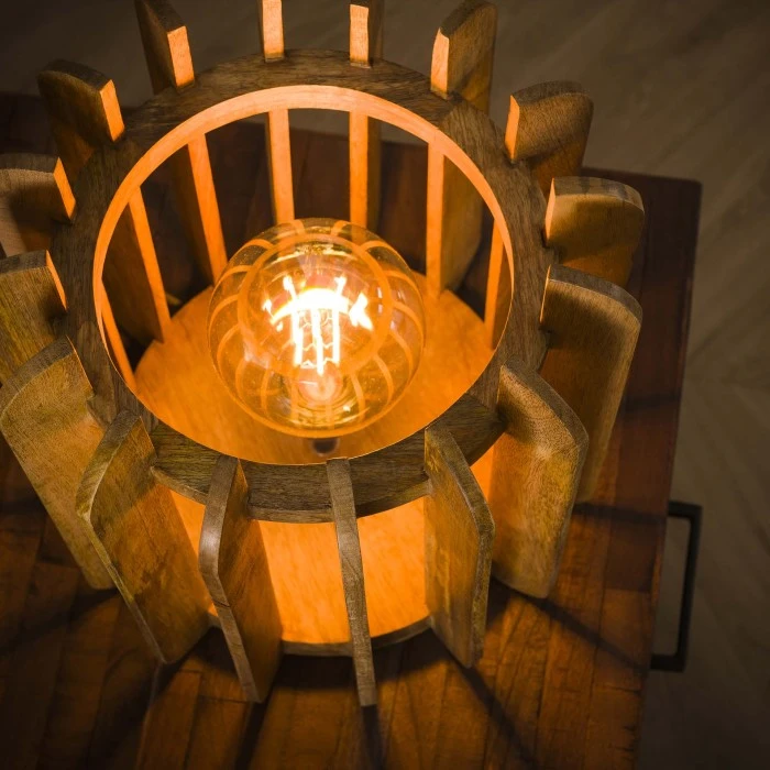 Hofstein Pirmil Tischleuchte Naturfarben, 1-flammig 5 Hofstein Pirmil Tischleuchte Naturfarben, 1-flammig – Bild 3