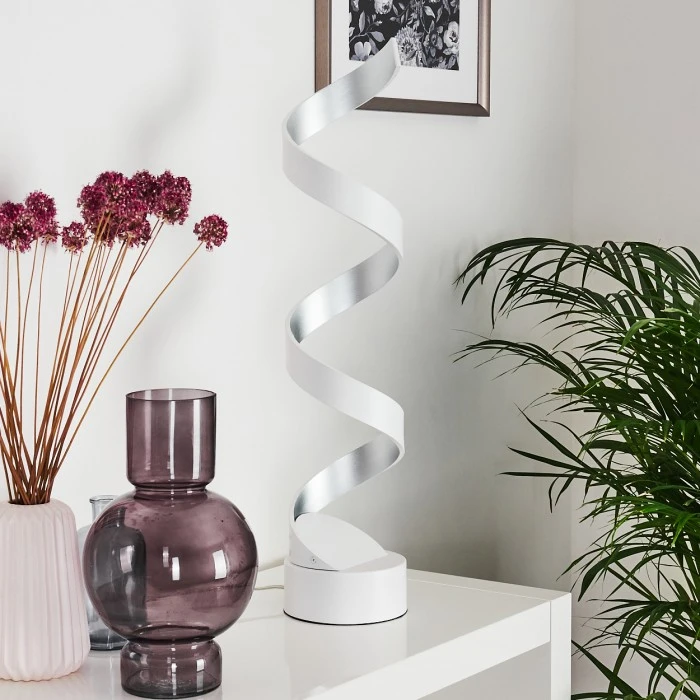 Hofstein Pitasch Tischleuchte LED Weiß, 1-flammig 4 Hofstein Pitasch Tischleuchte LED Weiß, 1-flammig – Bild 2