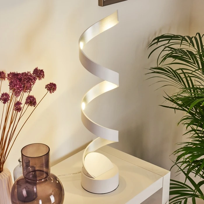 Hofstein Pitasch Tischleuchte LED Weiß, 1-flammig 7 Hofstein Pitasch Tischleuchte LED Weiß, 1-flammig – Bild 5