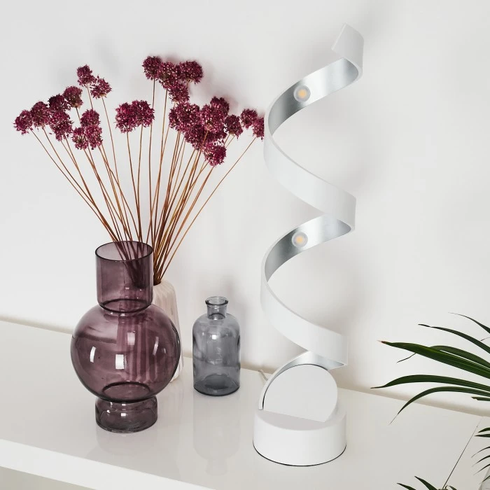 Hofstein Pitasch Tischleuchte LED Weiß, 1-flammig 8 Hofstein Pitasch Tischleuchte LED Weiß, 1-flammig – Bild 6