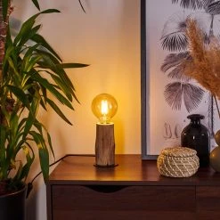 Hofstein Pozos Tischleuchte Schwarz, Holz hell, 1-flammig 24 Hofstein Pozos Tischleuchte Schwarz, Holz hell, 1-flammig -Günstiges Tischlampen Geschäft pozos tischleuchte h3401880 10