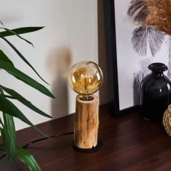 Hofstein Pozos Tischleuchte Schwarz, Holz hell, 1-flammig 25 Hofstein Pozos Tischleuchte Schwarz, Holz hell, 1-flammig -Günstiges Tischlampen Geschäft pozos tischleuchte h3401880 11