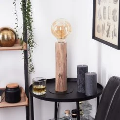 Hofstein Pozos Tischleuchte Schwarz, Naturfarben, 1-flammig -Günstiges Tischlampen Geschäft pozos tischleuchte h3538036 12