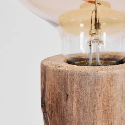 Hofstein Pozos Tischleuchte Schwarz, Naturfarben, 1-flammig -Günstiges Tischlampen Geschäft pozos tischleuchte h3538036 2