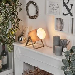 Hofstein Puelches Tischleuchte Nickel-Matt, 1-flammig -Günstiges Tischlampen Geschäft puelches tischleuchte h3616314 6