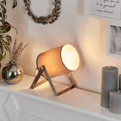 Hofstein Puelches Tischleuchte Nickel-Matt, 1-flammig -Günstiges Tischlampen Geschäft puelches tischleuchte h3616314 8