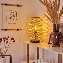 Hofstein Quinto Tischleuchte Schwarz, 1-flammig