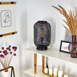 Hofstein Quinto Tischleuchte Schwarz, 1-flammig -Günstiges Tischlampen Geschäft quinto tischleuchte h3400555 11