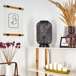 Hofstein Quinto Tischleuchte Schwarz, 1-flammig -Günstiges Tischlampen Geschäft quinto tischleuchte h3400555 9