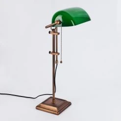Hofstein Ragaz Bankerlampe Bronze, 1-flammig -Günstiges Tischlampen Geschäft ragaz bankerlampe h3547670 7